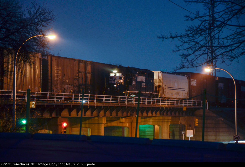 NS GP38-2 High nose Locomotive in the yard